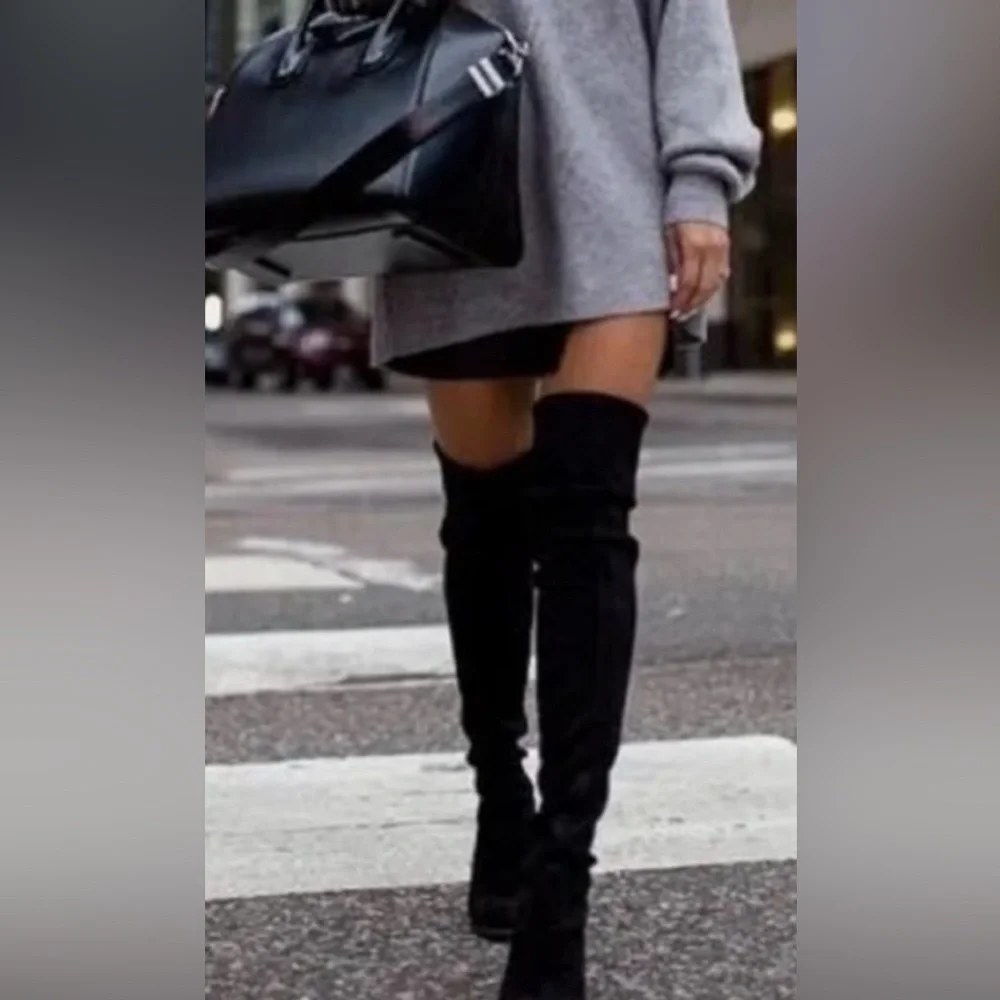 Stuart Weitzman Lowland Stretch Over The Knee Boots like new pls see pic 7 1/2💎